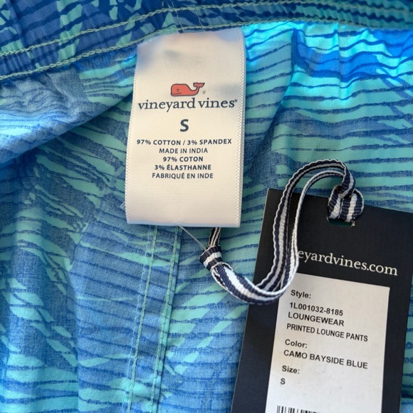 Vineyard Vines Men’s SZ S Lounge Pants Camo Bayside Blue Cotton Vacation, Beach - Picture 4 of 7